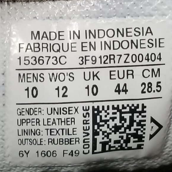 Chuck Taylor All Star High Top, Sharkskin Grey Suede, Mens Size 10 - Picture 12 of 12